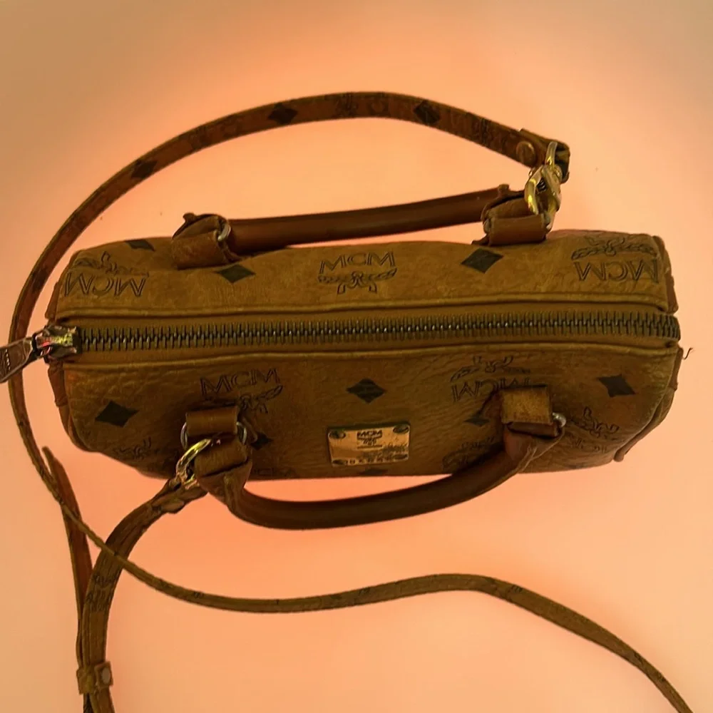 MCM Visetos Crossbody Barrel Bag - Picture 3 of 16